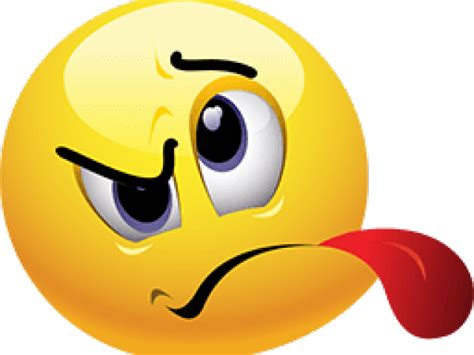 Face With Tongue Sticking Out - Angry Tongue Out Emoji Clipart - Large png image