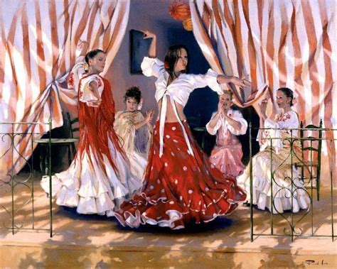 Flamenco Painting By Ricardo Sanz Partage Of Maher Art