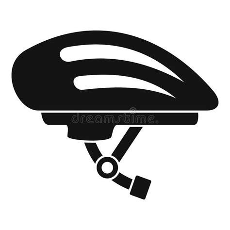 Bike Helmet Icon Simple Style Stock Vector Illustration Of Cover