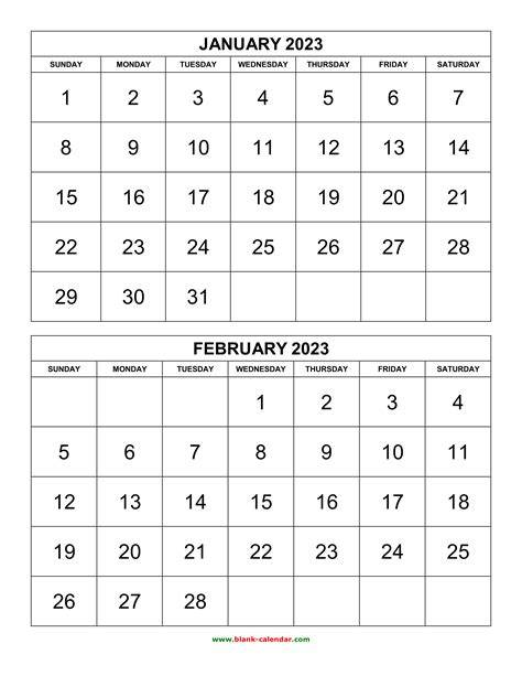 4 Month Calendar 2023 Printable Template Calendar