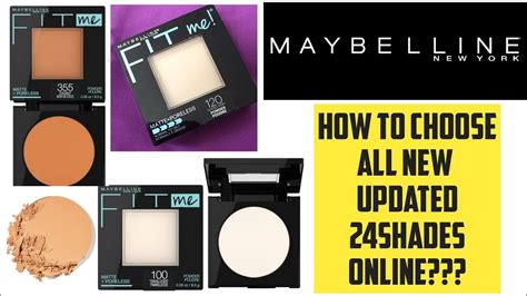 Maybelline Fit Me Matteporeless Powder Shade Finderswatches Youtube