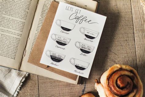 Lets Get Coffee Card Coffee Card Greeting Card Etsy