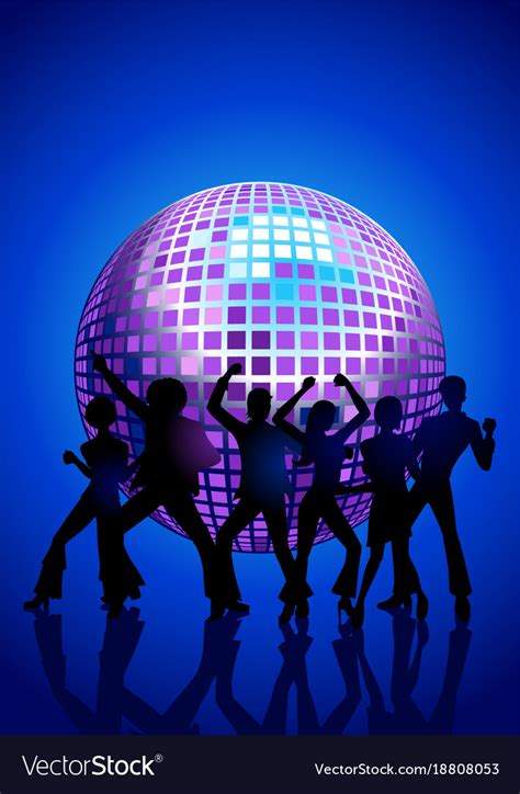 disco dancing people royalty free vector image