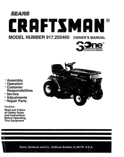 Craftsman Lawn Mower Model 917 Wiring Diagram Wiring Diagram