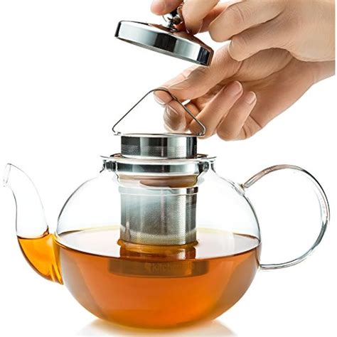 Stovetop Teapots Tea Kettle Infuser Glass Pot Set Es With Blooming