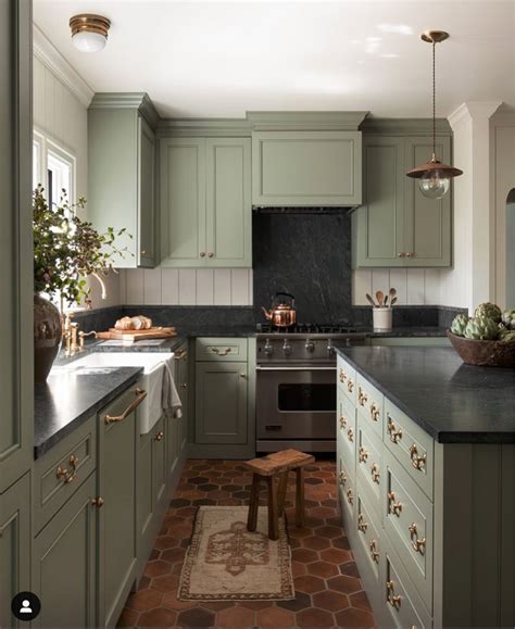 A Beautiful Green Kitchen Petite Haus