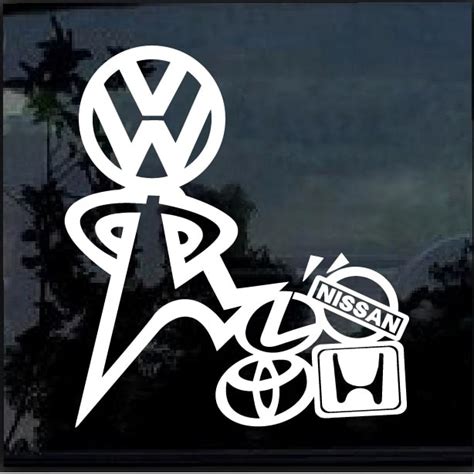 Vw Volkswagen Hating On Everybody Window Decal Sticker Custom Made In