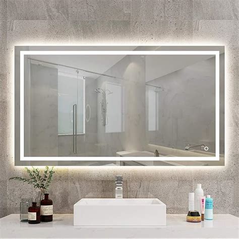 Sbagno 800 X 600mm Backlit Led Illuminated Bathroom Mirror And