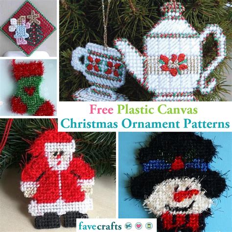 Simply use graphite paper to transfer the design and paint. 12 Free Plastic Canvas Christmas Ornament Patterns ...