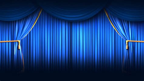 Blue Stage Curtains The Image Kid Has It
