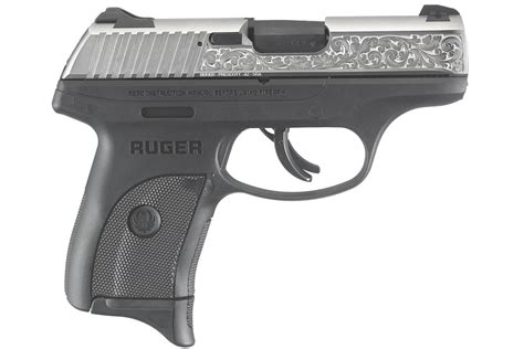 Ruger Lc9s 9mm Engraved Nickel Carry Conceal Pistol With Thumb Safety