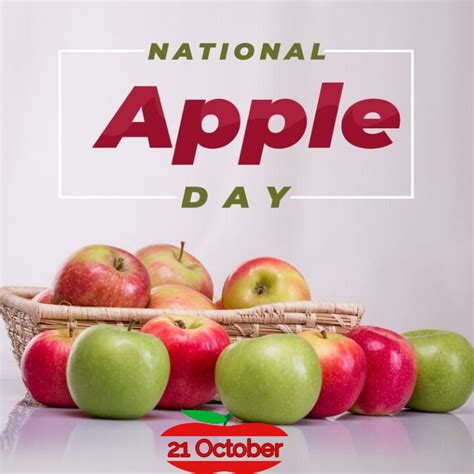 National Apple Day Instagram Post 2023 Template Postermywall