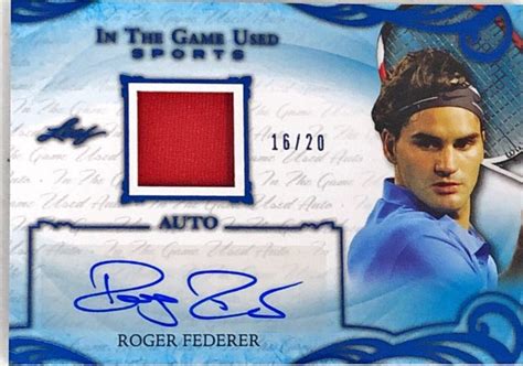 Tennis 2005 ace authentic roger federer federer top seeds auto autograph card. Auto Roger Federer - Checklistcenter.com