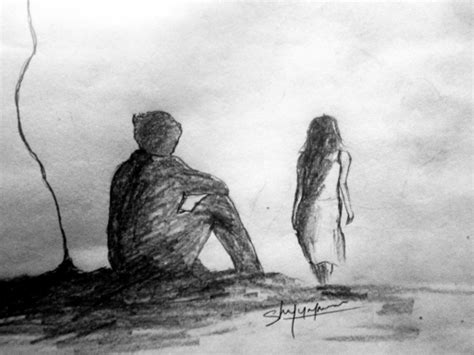 Lost Love Pencil Drawing Shiju M Drawings