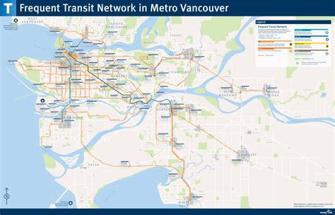 Transit Maps Official Map Vancouver Bc Frequent Transit Network 2012