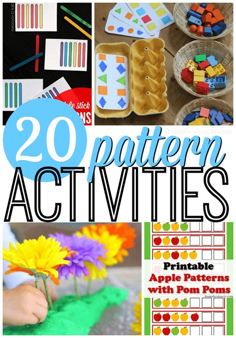 20 Awesome Pattern Activities For Preschoolers From Abcs To Acts