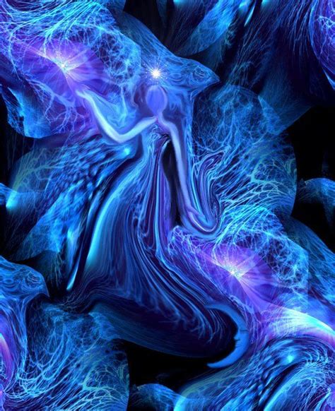 Blue Angel Art Reiki Attuned Print Energy Infused Meditation Etsy