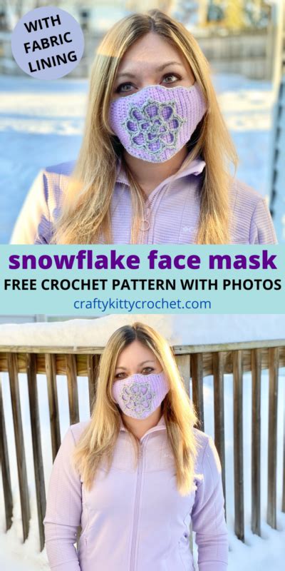 Snowflake Face Mask Crochet Pattern Crafty Kitty Crochet