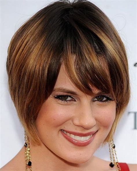 Top Best Short Hairstyles With Bangs For Round Faces Hairstyles