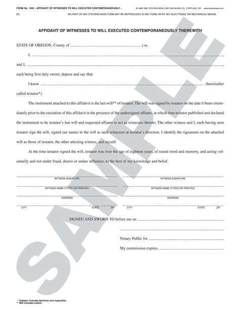 Affidavit Of Witness Sample Complete With Ease Airslate Signnow