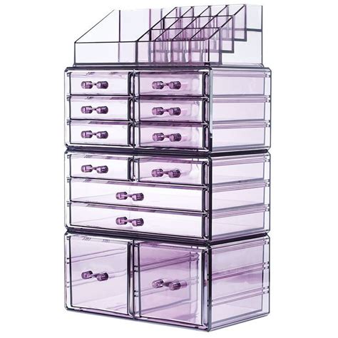 Readaeer Makeup Cosmetic Organizer Storage Drawers Display Boxes Case