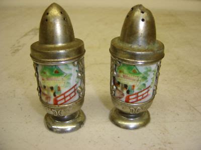 Maybe you would like to learn more about one of these? Occupied Japan Porcelain/Metal Salt and Pepper Shakers -- Antique Price Guide Details Page