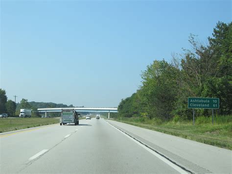 Ohio Interstate 90 Westbound Cross Country Roads