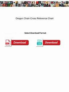 Oregon Chain Cross Reference Chart Oregon Chain Cross Reference Chart