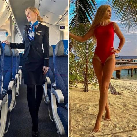Sexy Flight Attendants With And Without Their Uniforms 33 Pics 5