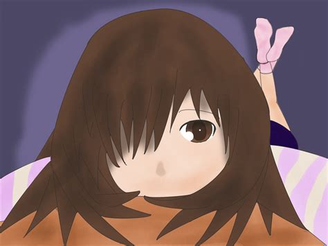 Anime Girl Laying Down By Nexen4 On Deviantart