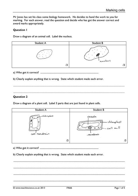 The first part of the page is the both plant and animal cells have a cell membrane, nucleus, cytoplasm and mitochondria. KS3 | Cells (KS3) | Teachit Science