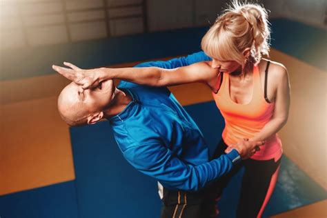 Premium Photo Women Self Defense Technique Martial Art