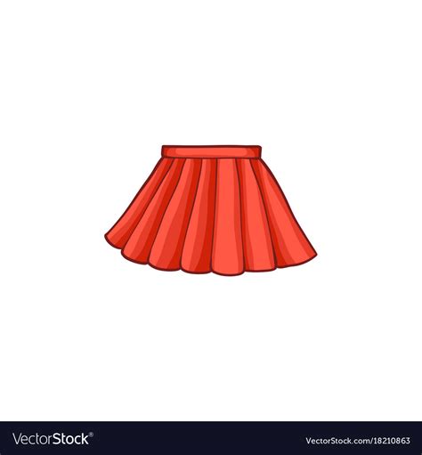 Flat Woman Summer Skirt Royalty Free Vector Image