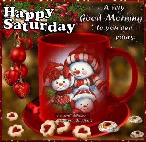 Christmas Good Morning Happy Saturday Quote For Friends Pictures