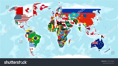 Clipart Of Flags Around The World
