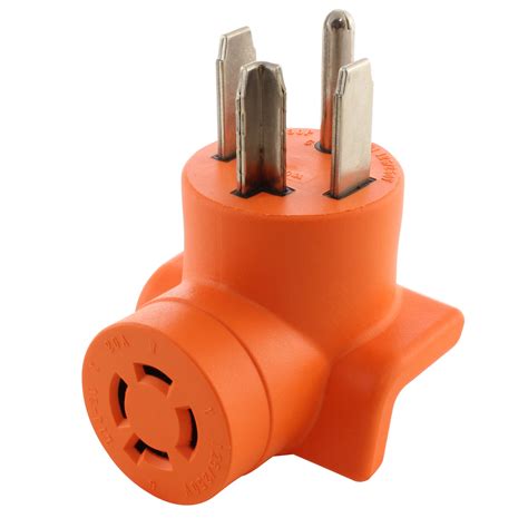 Ac Works® 4 Prong Dryer 14 30p To L14 20r 4 Prong 20a Locking Adapter