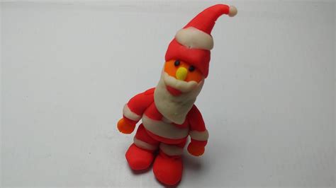 How To Make Santa Claus Using Clay Youtube
