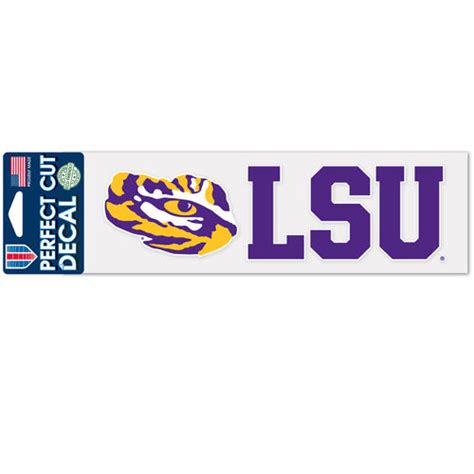 Lsu Tigers 3x10 Die Cut Tiger Eye Decal — Bengals And Bandits