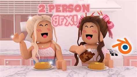 How To Make A Two Person Roblox Gfx Using A Rig Mxddsie ♡ Youtube