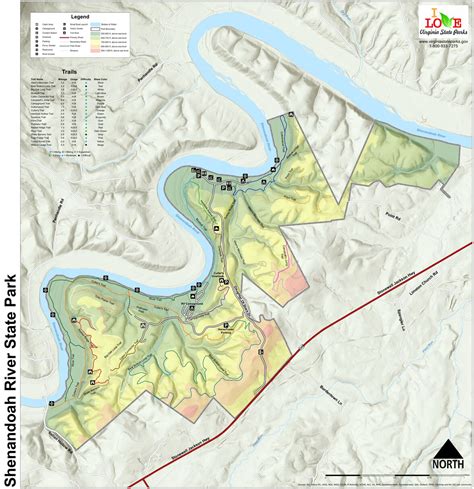 Shenandoah River State Park Map By Virginia State Parks Avenza Maps