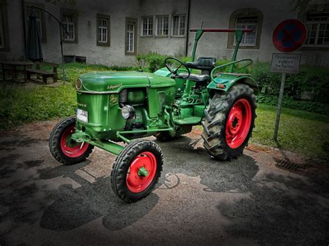 Fotoğraf Traktör Çiftlik Tekerlek Kırsal Bölge Araç Makineler Hdr Deutz Tarım