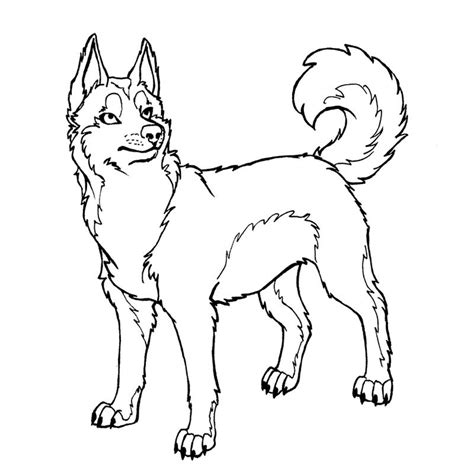 Husky Coloring Pages For Kids