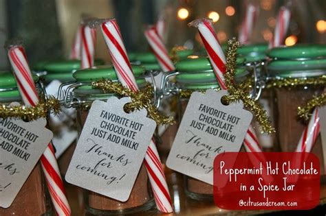 Diy Peppermint Hot Chocolate Party Favors Hot Chocolate Party Favors