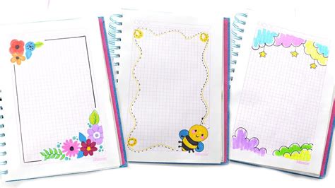 Download Ideas Para Marcar Los Cuadernos Con Margenes Bordes Para