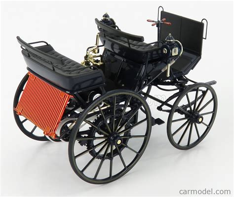 Norev 183700 Scale 118 Daimler Hd Motorized Carriage 1886 Dark Blue Met