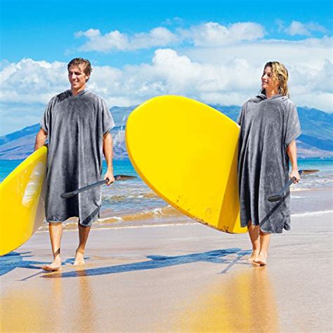 Surf Poncho Changing Towel Robe For Adults Men Women Hooded Wetsuit