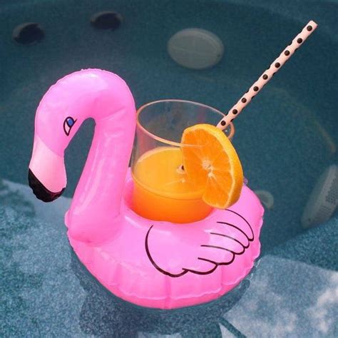 Inflatable Flamingo Coozie Flamingo Lover T Swimming Pool