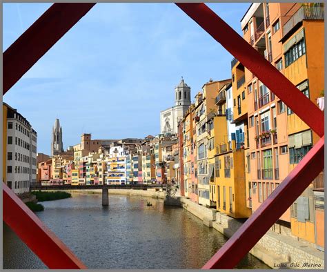 El Río Oñar A Su Paso Por Gerona Desde El Puente De Hierro Flickr