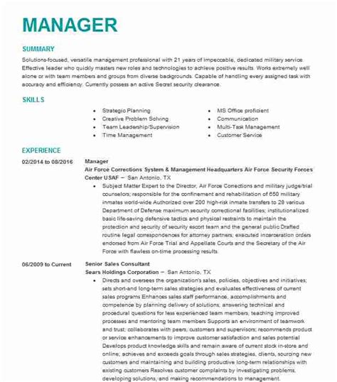 The sidebar will draw the attention at first sight. Manager Position Resume - Resume format