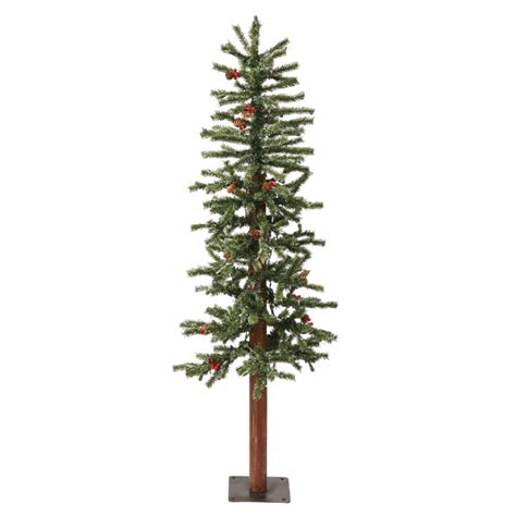 Vickerman 3 Ft Pre Lit Alpine Slim Artificial Christmas Tree With Warm